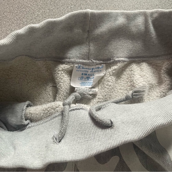 CHAMPION REVERSE WEAVE Grey & White Sweatpants Unisex Size Mens S/ Women's Med - Picture 6 of 15